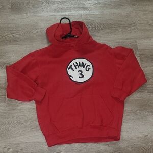 Red Kids Hoodie - Thing 3